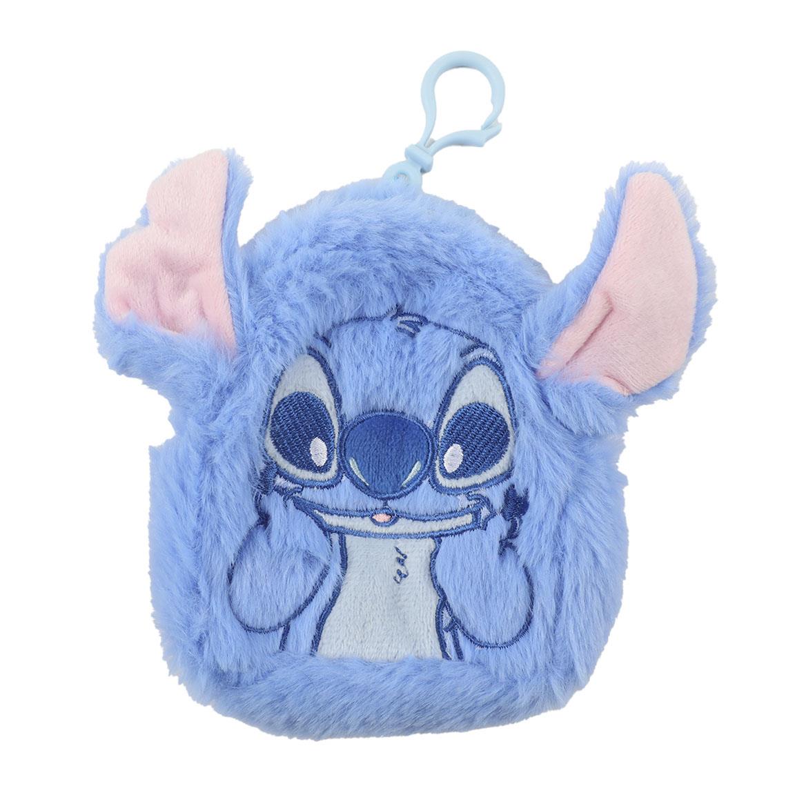 Stitch- Porta-moedas em peluche c/ porta-chves