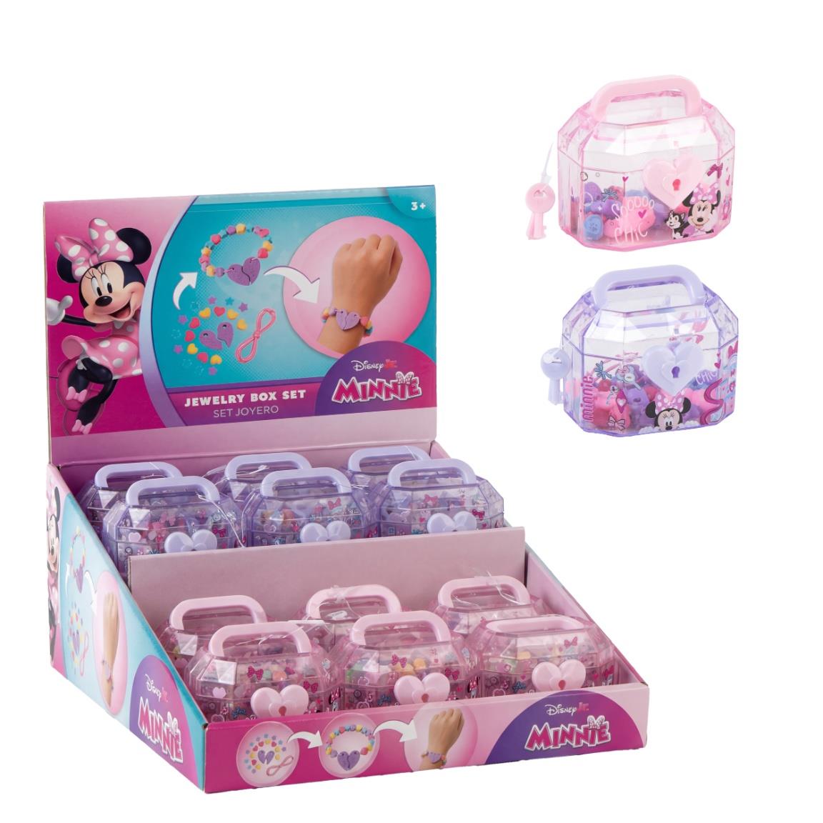 Minnie- Conjunto de Bijuteria em caixa guarda-joias