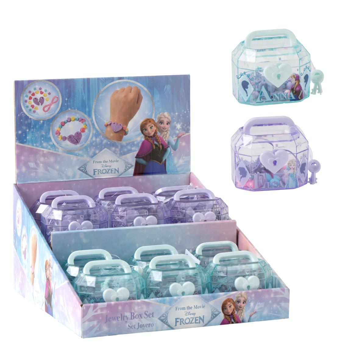 Frozen- Conjunto de Bijuteria em caixa guarda-joias
