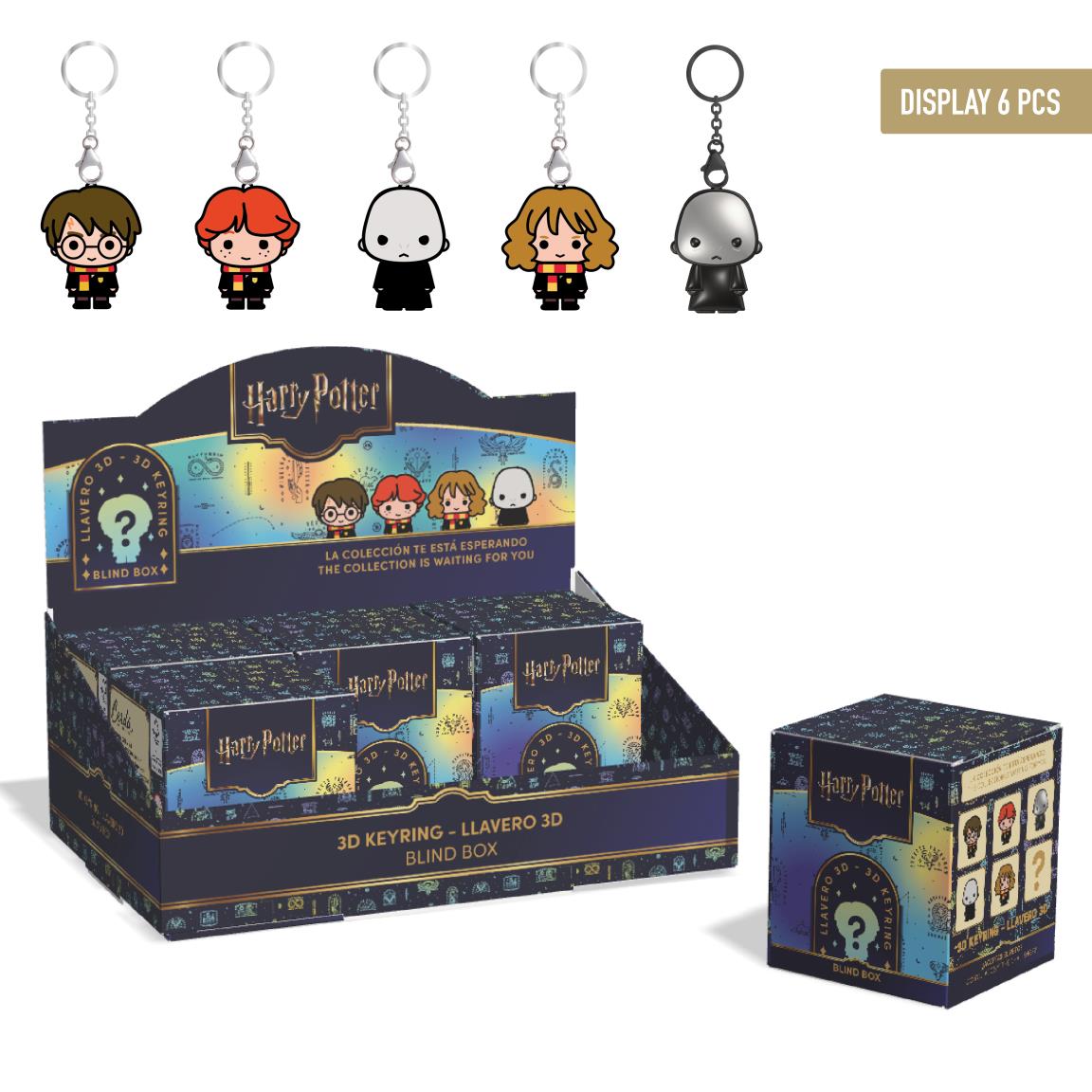 Harry Potter- Porta-chaves em caixa surpresa