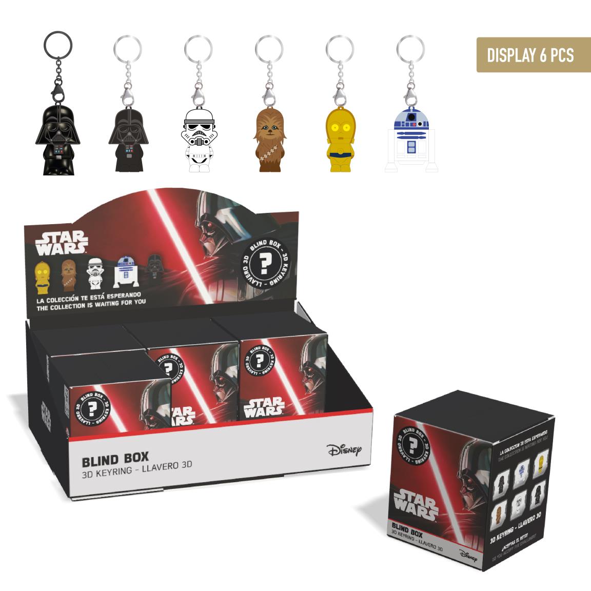 Star Wars- Porta-chaves em caixa surpresa