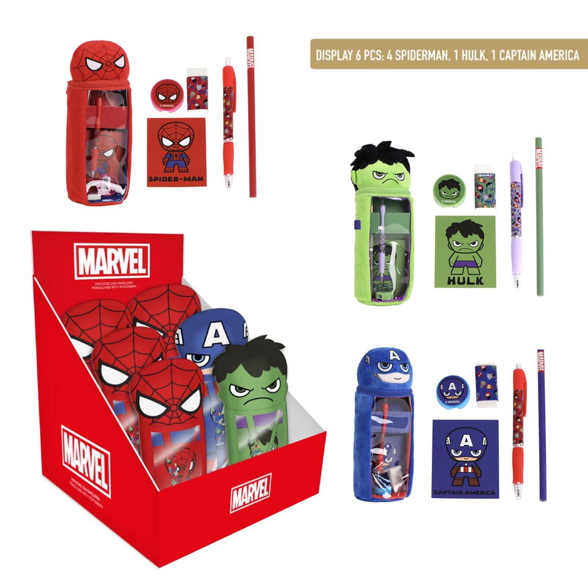 Avengers- Porta-Lápis em peluche c/ acessórios