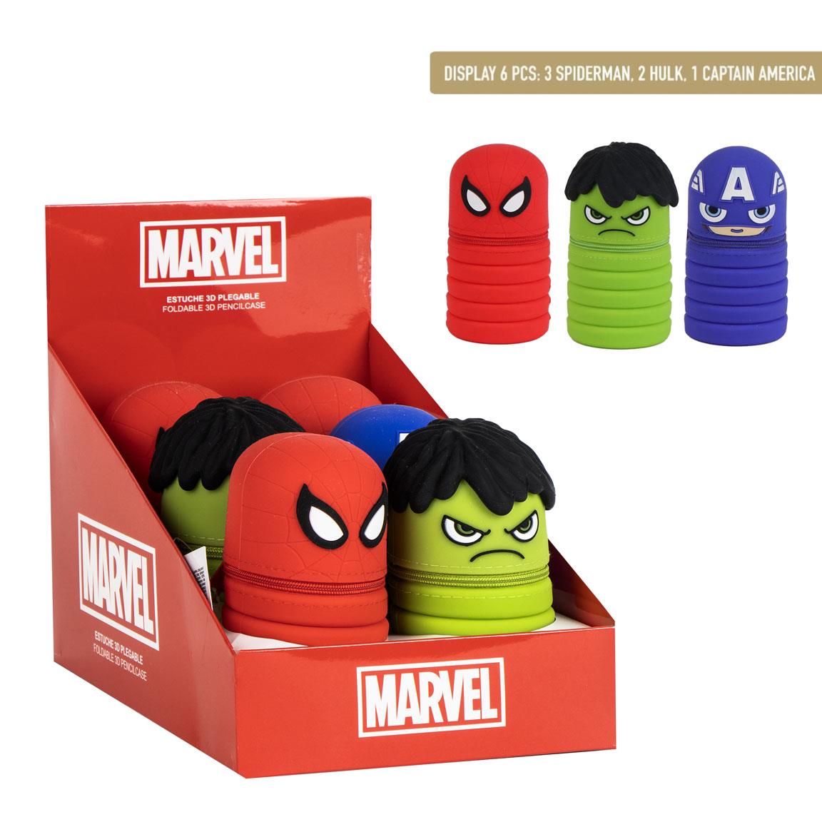 Avengers- Porta-lápis 3D Silicone extensivel