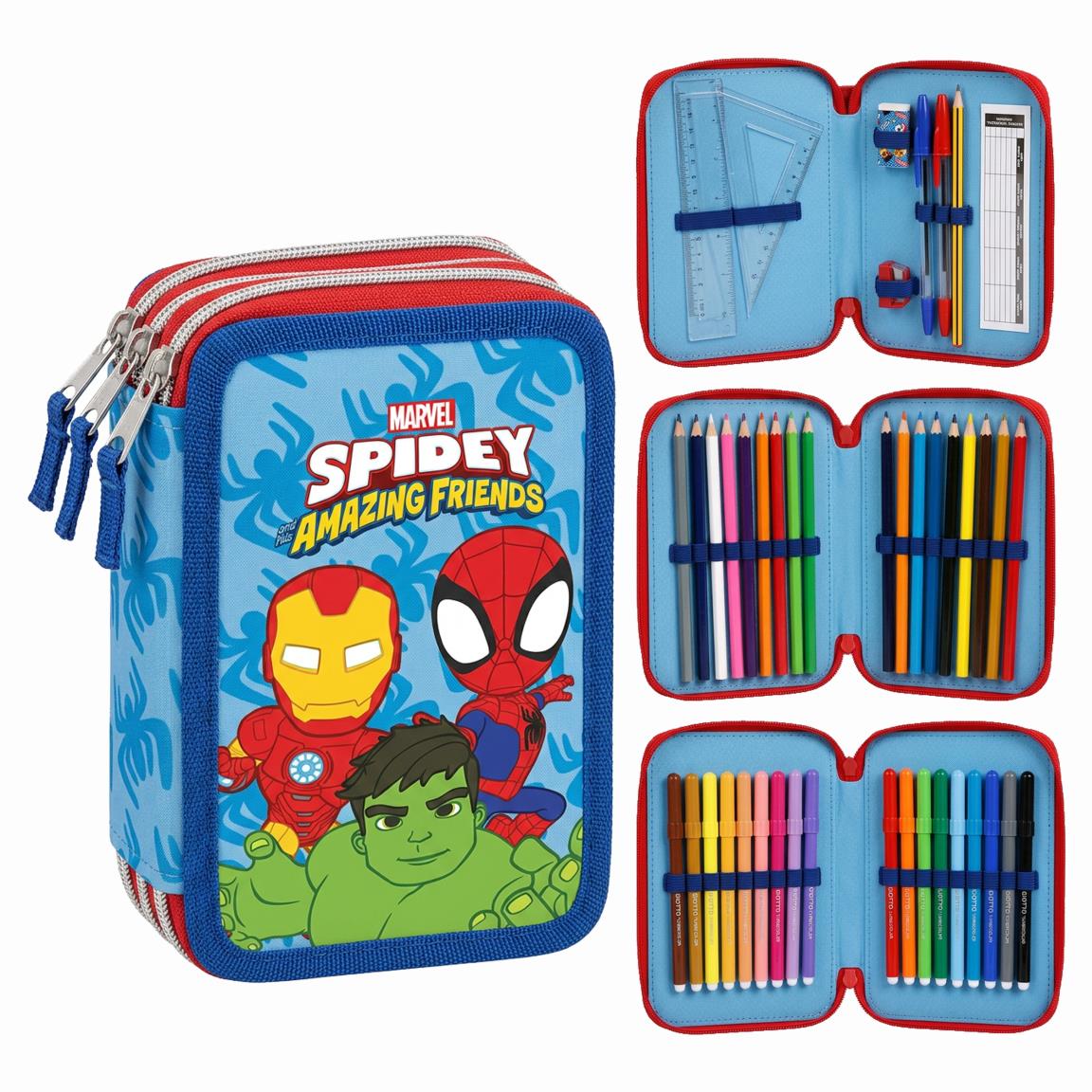 Marvel- Estojo triplo completo