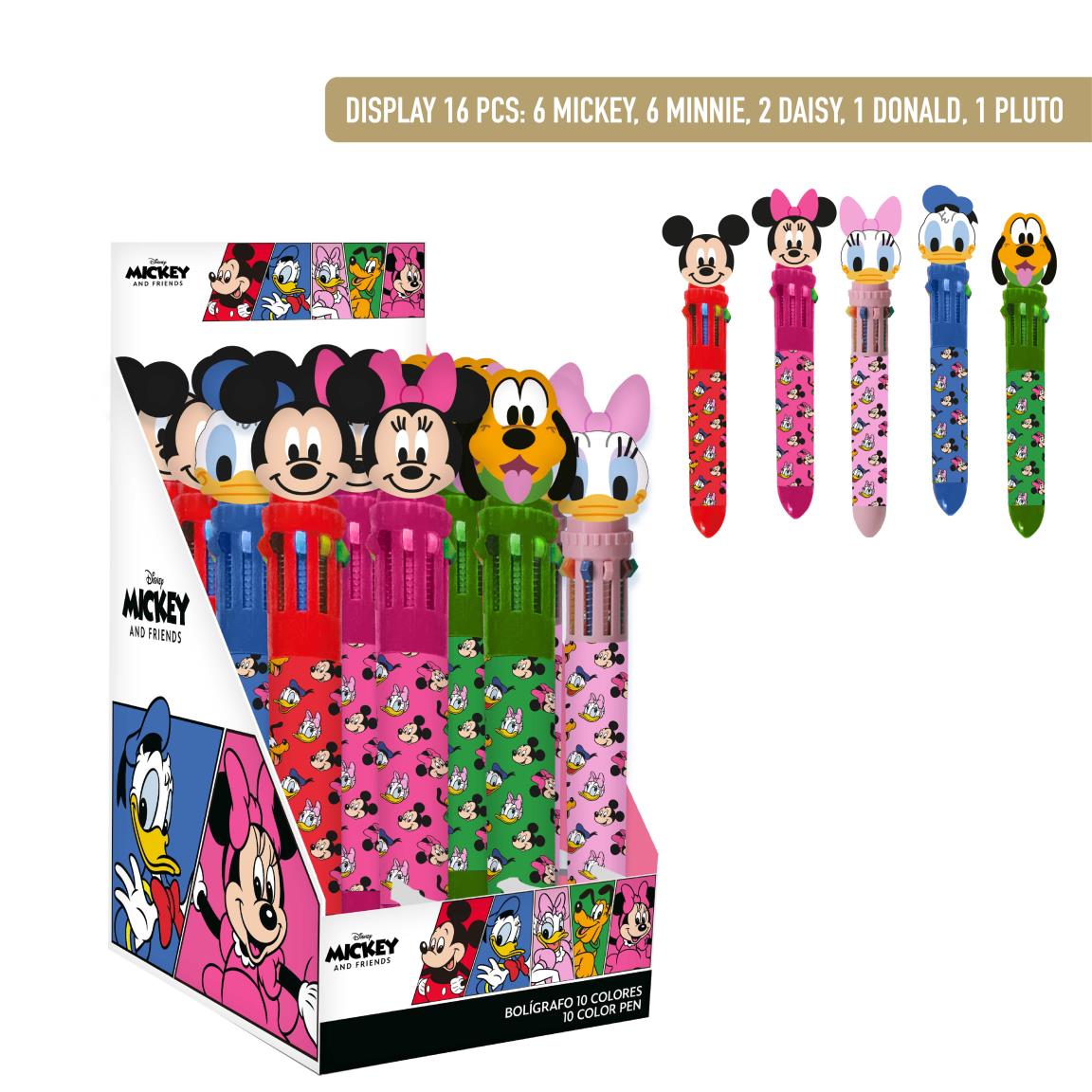 Disney- Esferográfica multicolor 6 cores