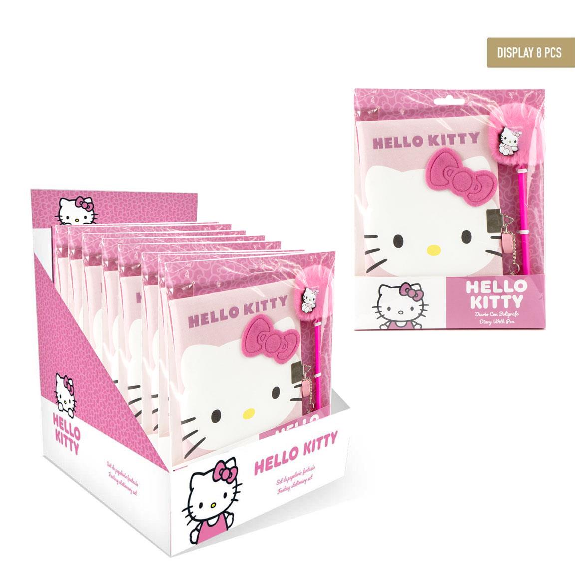 Hello Kitty- Conjunto de Diário + Esferográfica