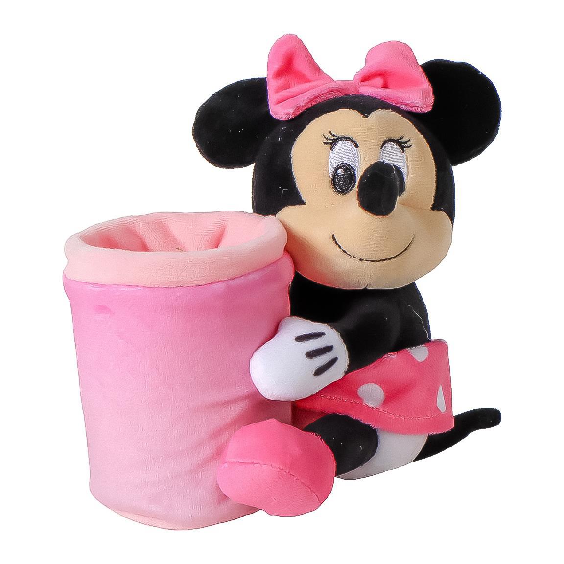 Minnie- Copo porta-canetas 3D c/ peluche