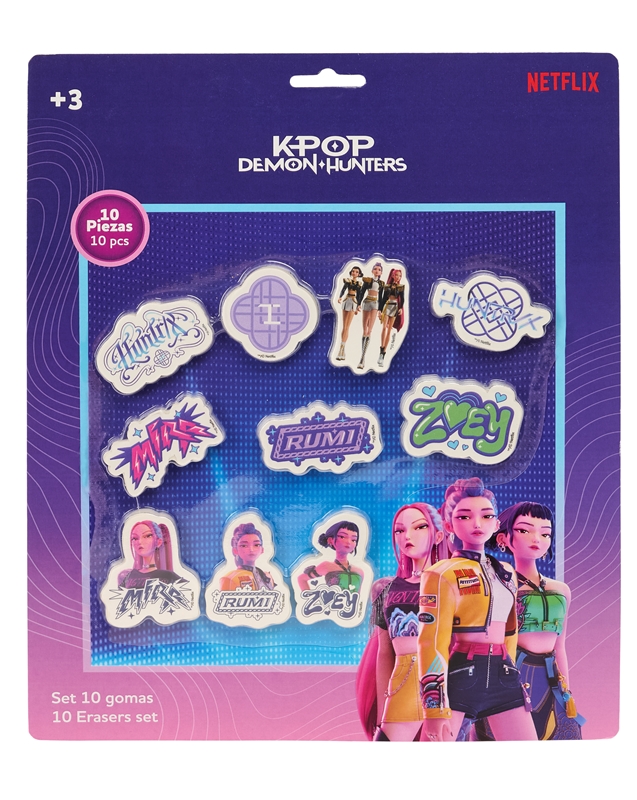 K-POP- Conjunto de 10 Borrachas