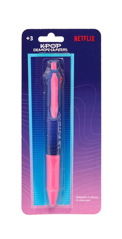 K-POP- Esferográfica multicolor 4 cores