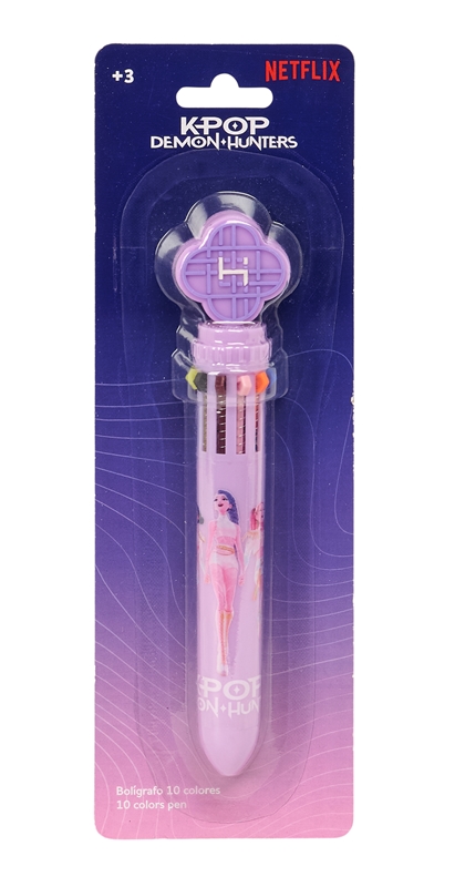 K-POP- Esferográfica multicolor 10 cores