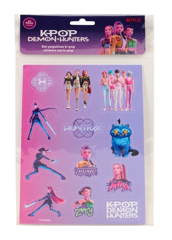 K-POP- Conjunto de 12 Stickers
