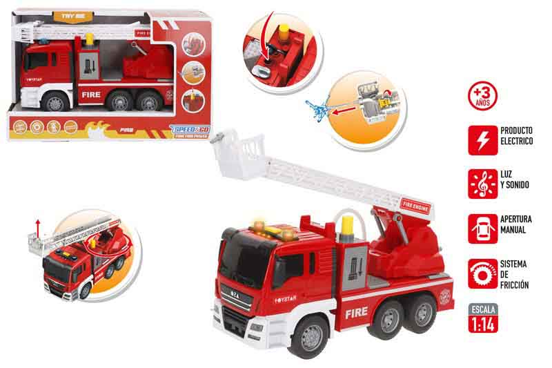 Toys- Camião de Bombeiros c/ som e luz