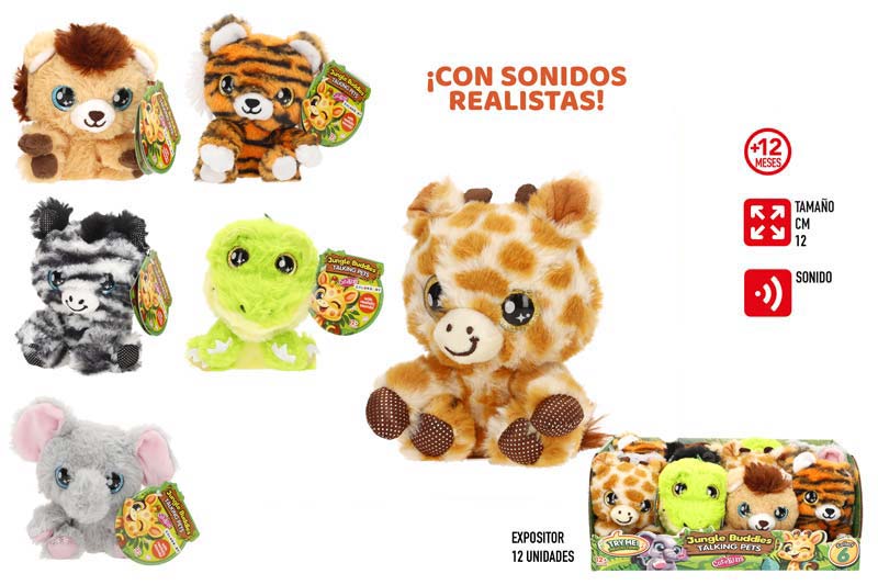 Color- Peluche sortido c/ Som 12cm