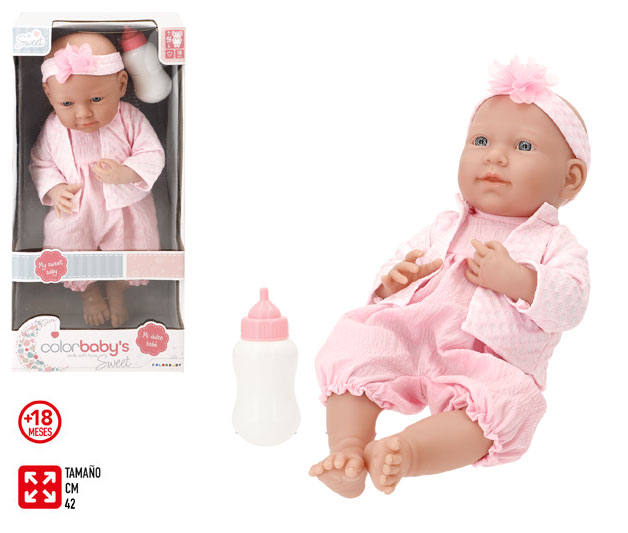 Toys- Bebé 42cm c/ acessórios (+18M)