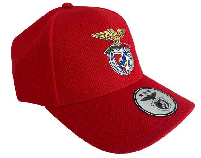 SLB- Boné PREMIUM vermelho com logo PVC adulto