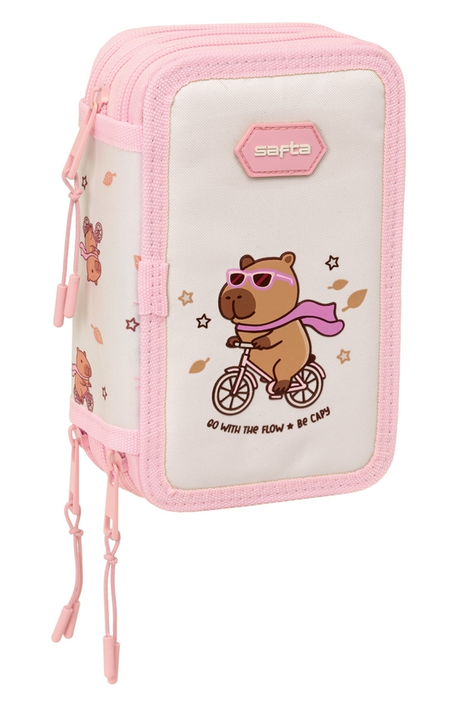 Capivara- Estojo triplo completo 37 peças