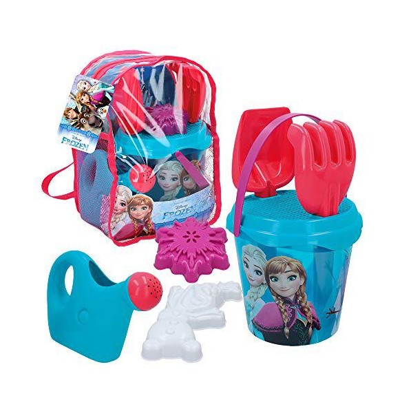 Frozen- Balde de praia + Mochila+ acessórios