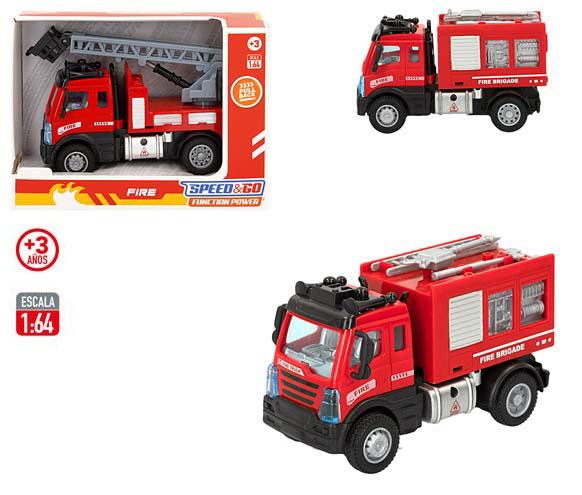 Toys- Camião de Bombeiros metal 16cm