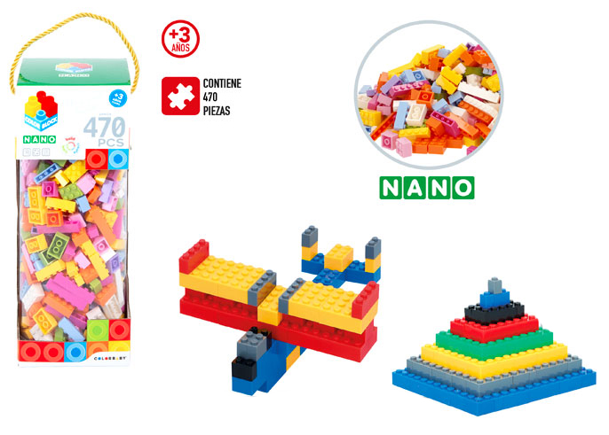 Toys- Blocos de construção 470 peças mini