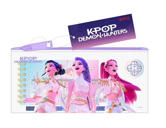 K-POP- Blister escolar 5 peças em porta-lápis