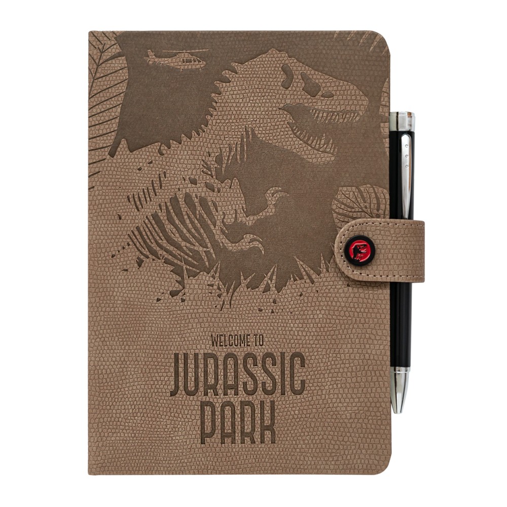 Jurassik Park- Bloco de notas A5 c/ Esferográfica c/ Luz