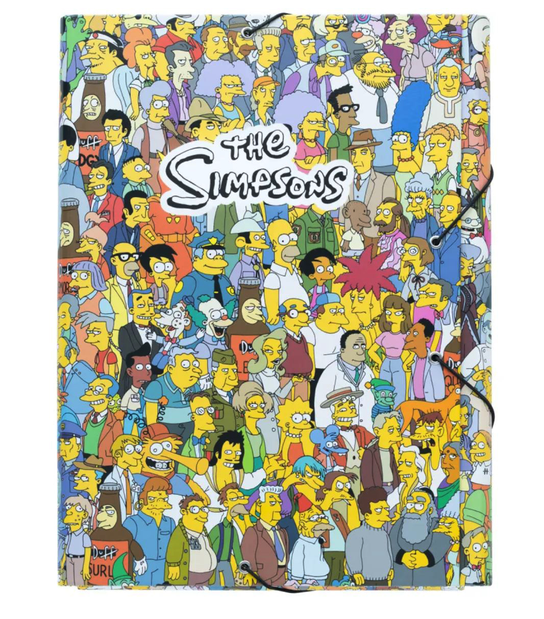 Simpsons- Capa de elásticos A4 rígida