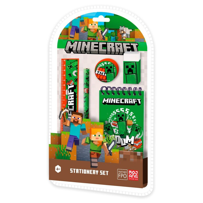 MineCraft- Blister escolar 5 peças