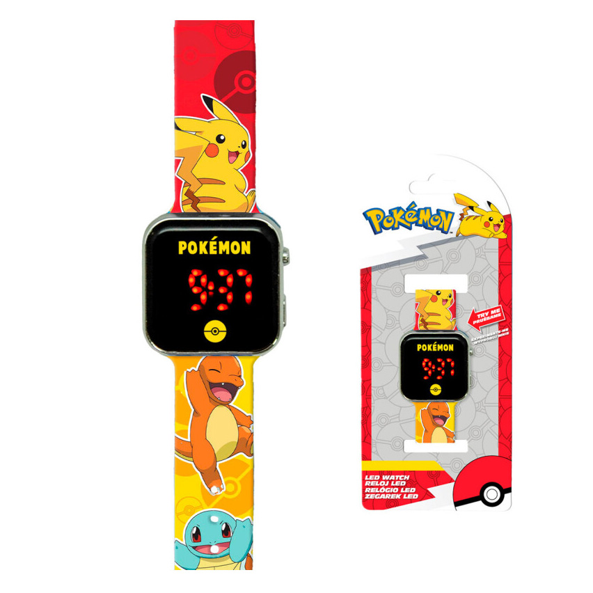 Pokemon- Relógio digital Led Watch