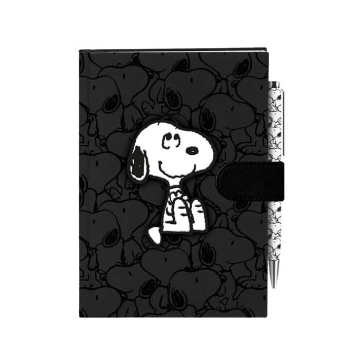 Snoopy- Conjunto de bloco de Notas A5 + Esferográfica