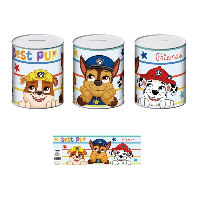 Paw Patrol- Mealheiro em metal